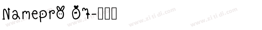 Namepro 07字体转换